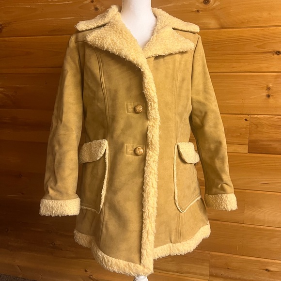 Jackets & Blazers - Fingerhut fashions Tan faux suede Coat